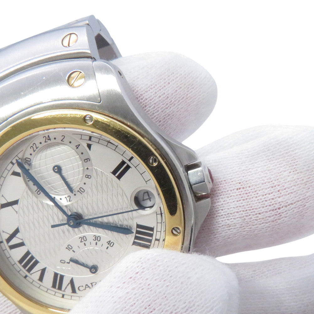 CARTIER Santos Rondo W29mm Stainless Steel K18YG Silver DialW20038R3