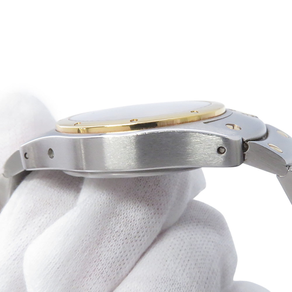 CARTIER Santos Rondo W29mm Stainless Steel K18YG Silver DialW20038R3