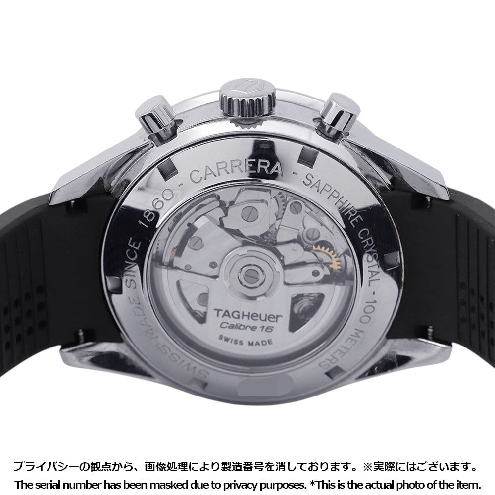 TAG HEUER Carrera Chronograph Tachymeter Racing W41mm Stainless Steel Rubber Black DialCV2014.FT6014