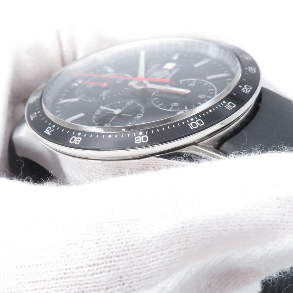 TAG HEUER Carrera Chronograph Tachymeter Racing W41mm Stainless Steel Rubber Black DialCV2014.FT6014