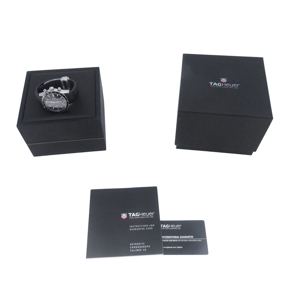 TAG HEUER Carrera Chronograph Tachymeter Racing W41mm Stainless Steel Rubber Black DialCV2014.FT6014