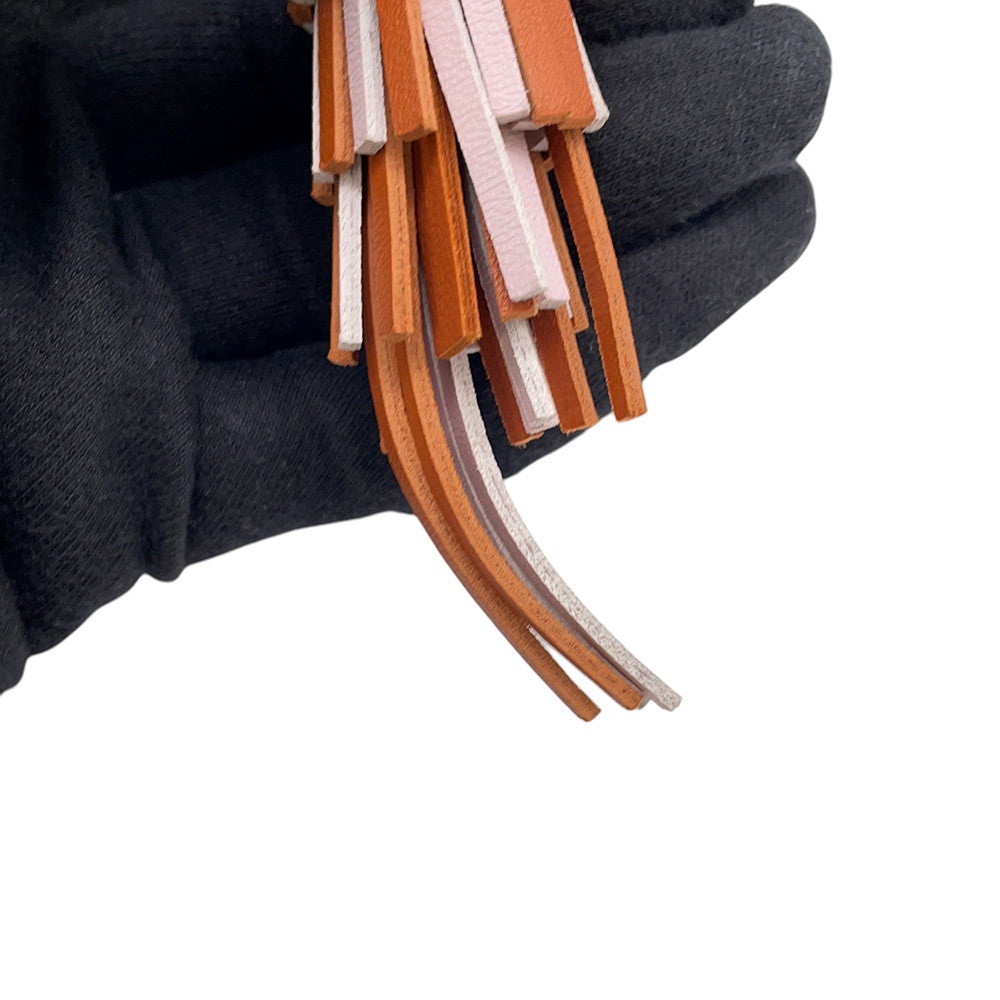 HERMES Chouette Bag Charm Pain de Epice/Mauve Pale/Sienne/Nata/White Epsom Lambskin Swift Leather