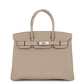HERMES Birkin Gris Tourterelle Togo Leather Size 30