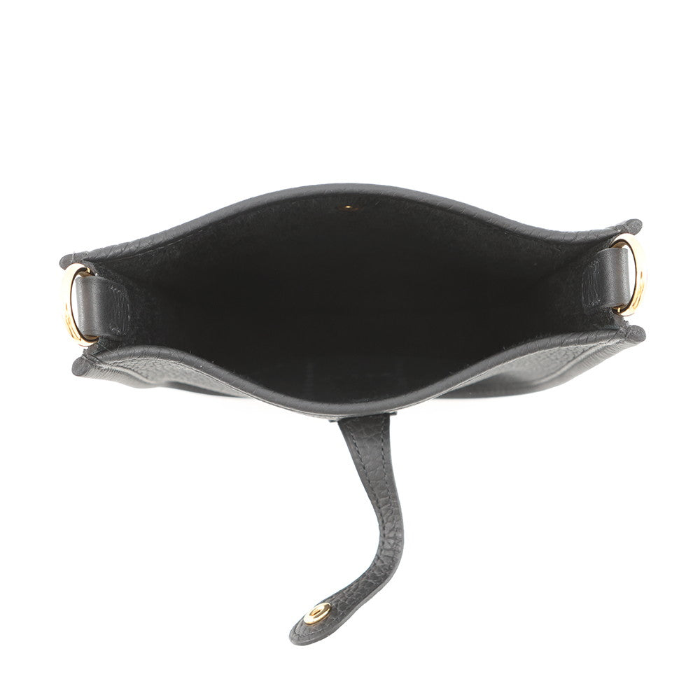 HERMES Evelyne3 Long Black Taurillon Clemence Size TPM