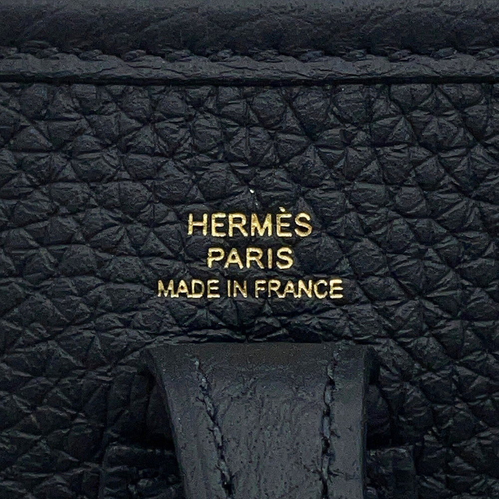 HERMES Evelyne3 Long Black Taurillon Clemence Size TPM