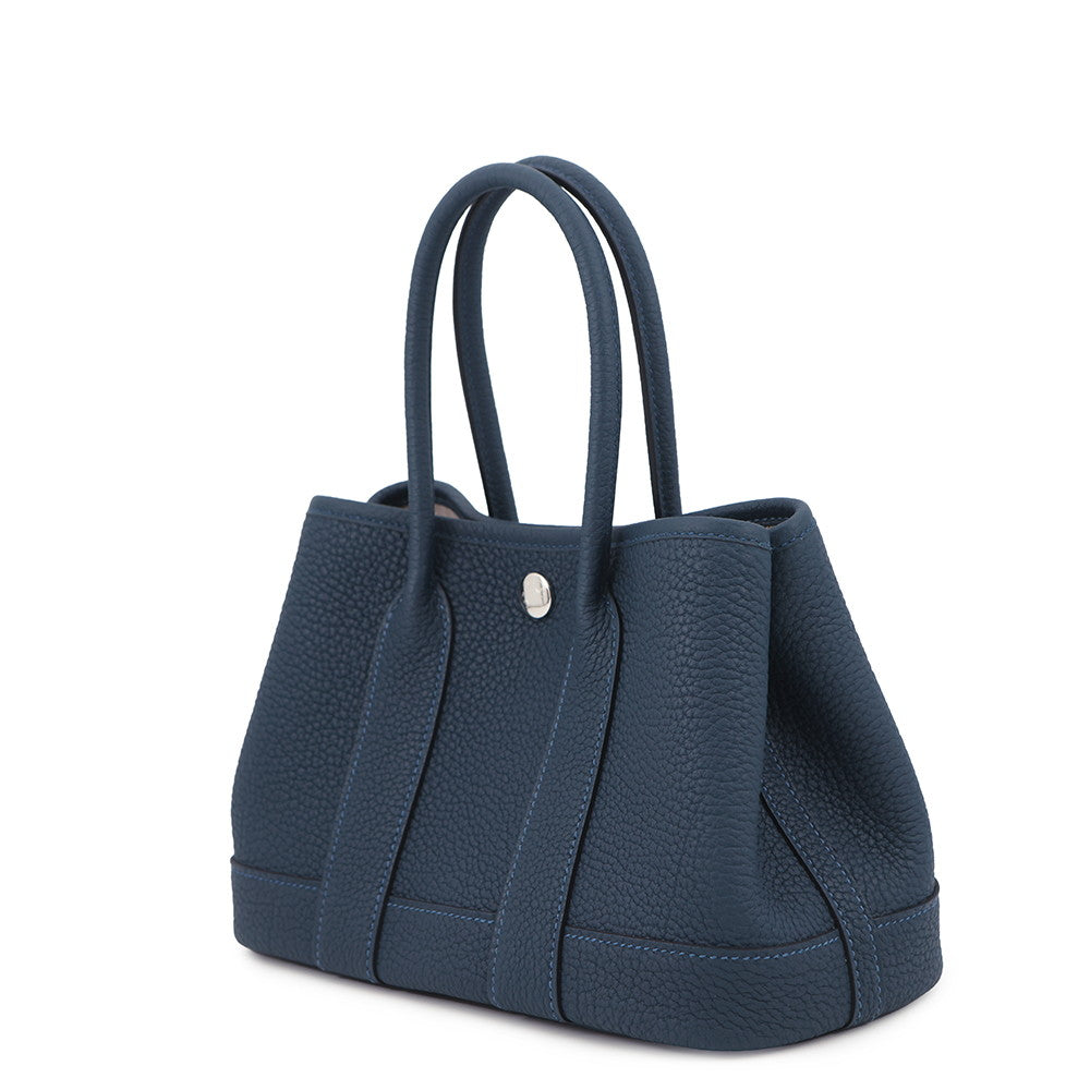 HERMES Neo Garden Blue de Prusse Negonda Leather Size 23