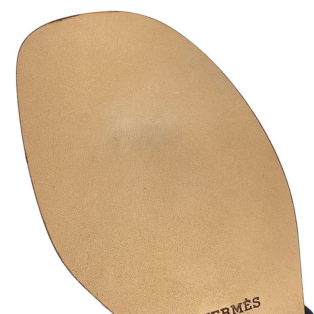 HERMES Sandals Miss WhiteH261038Z Calf Leather Size 36