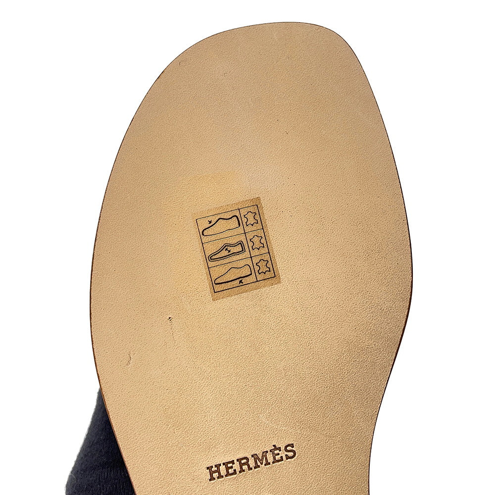HERMES Sandals Miss WhiteH261038Z Calf Leather Size 36