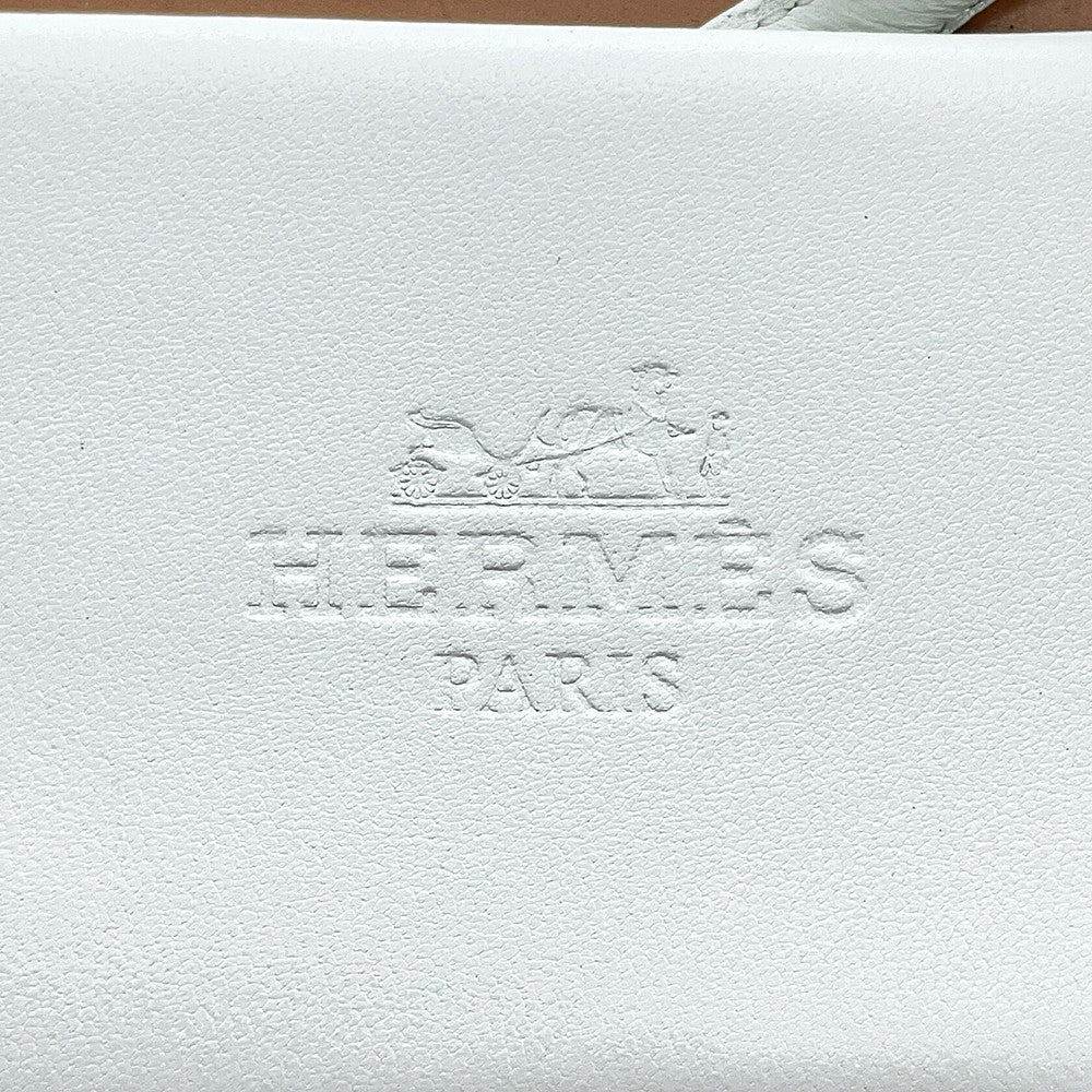 HERMES Sandals Miss WhiteH261038Z Calf Leather Size 36