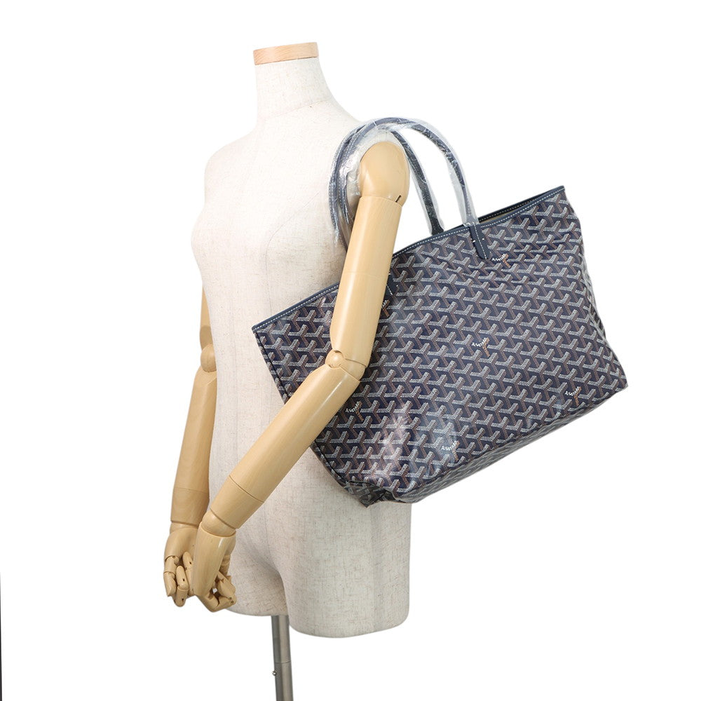 GOYARD Saint Louis Navy BlueSTLOUIPMLTY12CL12P PVC Leather Size PM