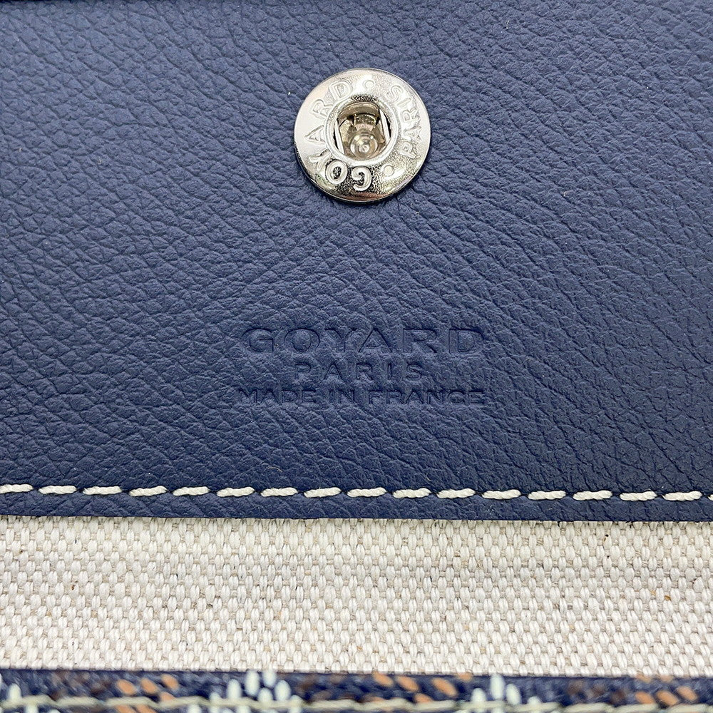 GOYARD Saint Louis Navy BlueSTLOUIPMLTY12CL12P PVC Leather Size PM