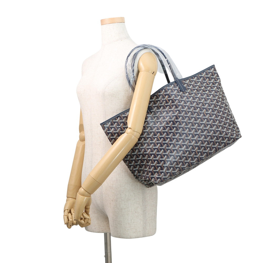 GOYARD Saint Louis Navy BlueSTLOUIPMLTY12CL12P PVC Leather Size PM
