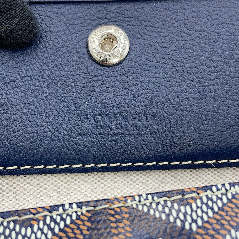 GOYARD Saint Louis Navy BlueSTLOUIPMLTY12CL12P PVC Leather Size PM