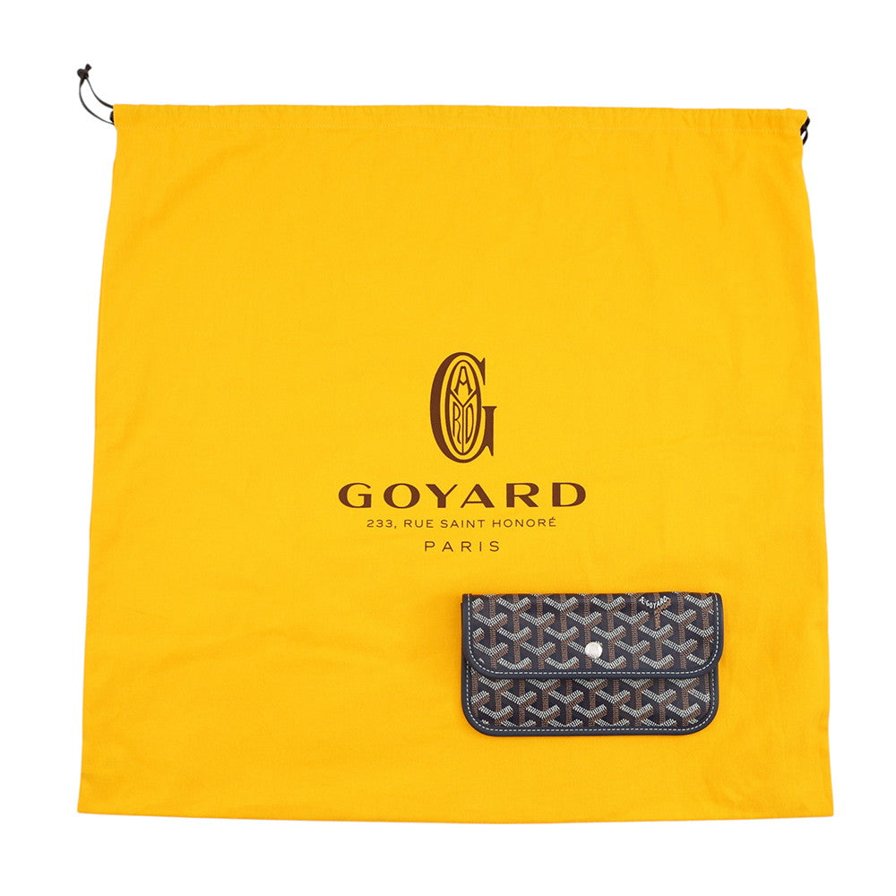 GOYARD Saint Louis Navy BlueSTLOUIPMLTY12CL12P PVC Leather Size PM
