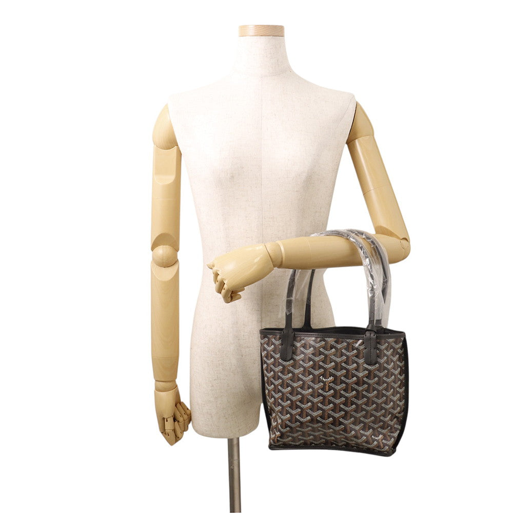 GOYARD Ange Pouch BlackANJCROMINCG01TY01P PVC Leather Size Mini