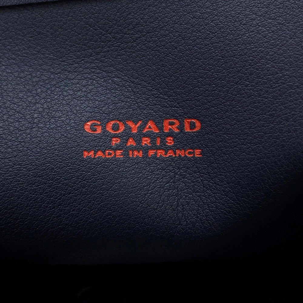 GOYARD Ange Pouch NavyANJCROMINCG12TY12P PVC Leather Size Mini