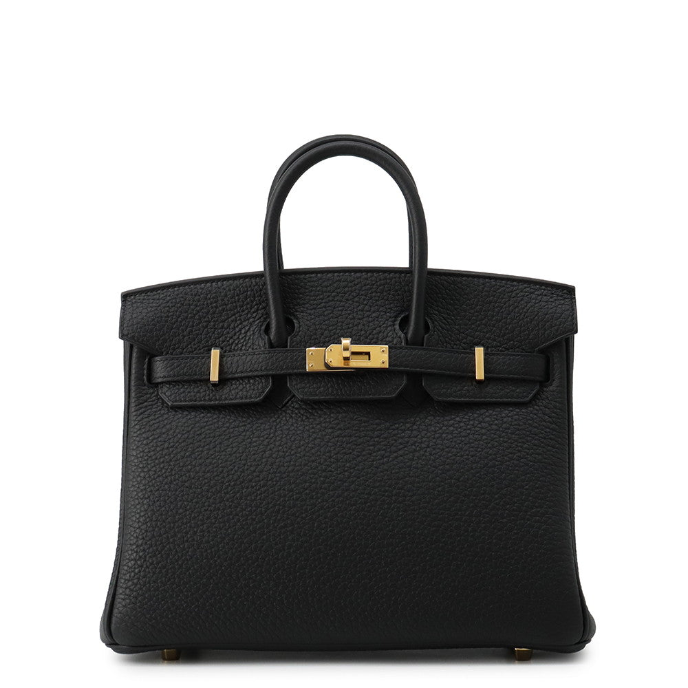 HERMES Birkin Black Togo Leather Size 25