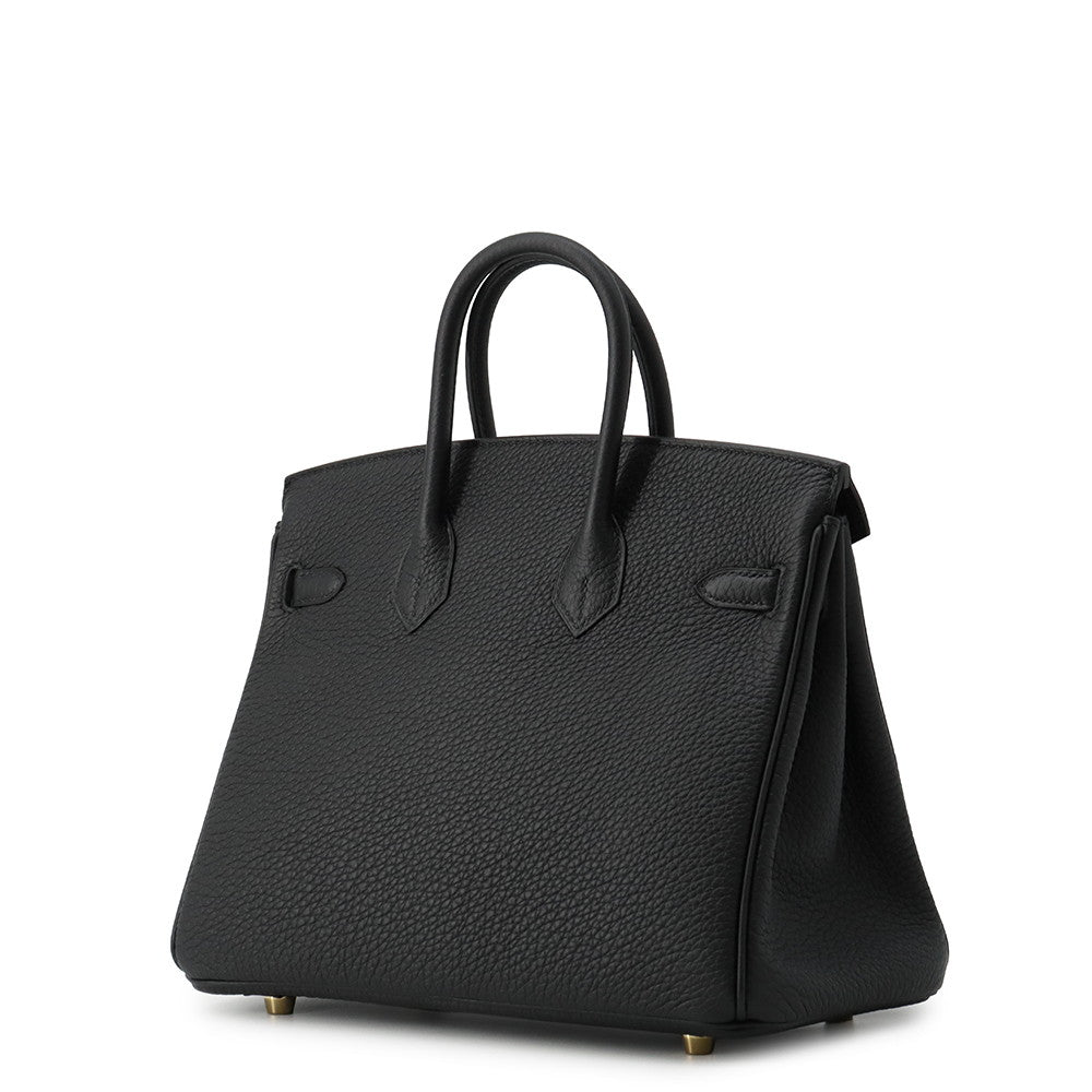 HERMES Birkin Black Togo Leather Size 25