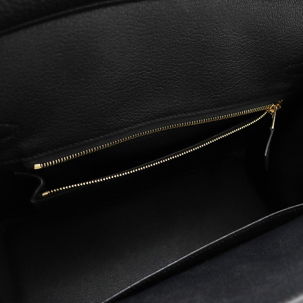 HERMES Birkin Black Togo Leather Size 25