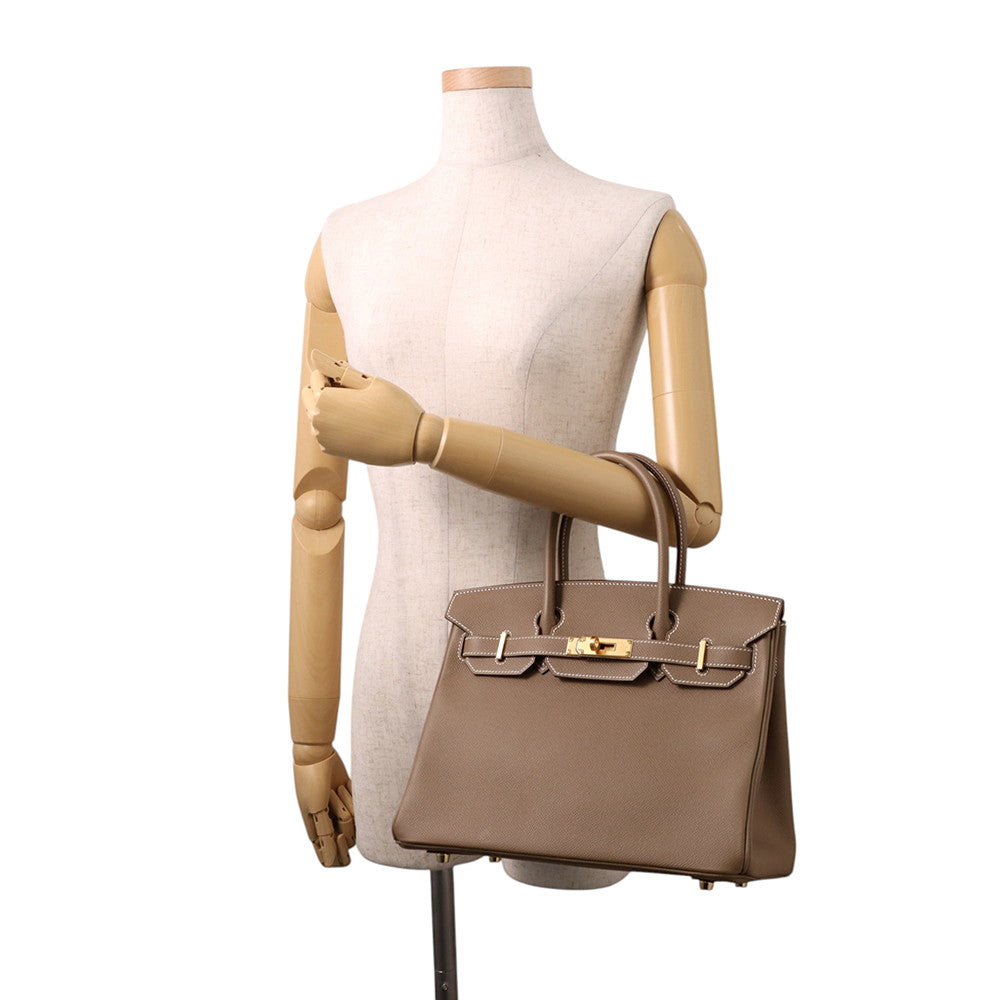 HERMES Birkin Etoupe Epsom Size 30