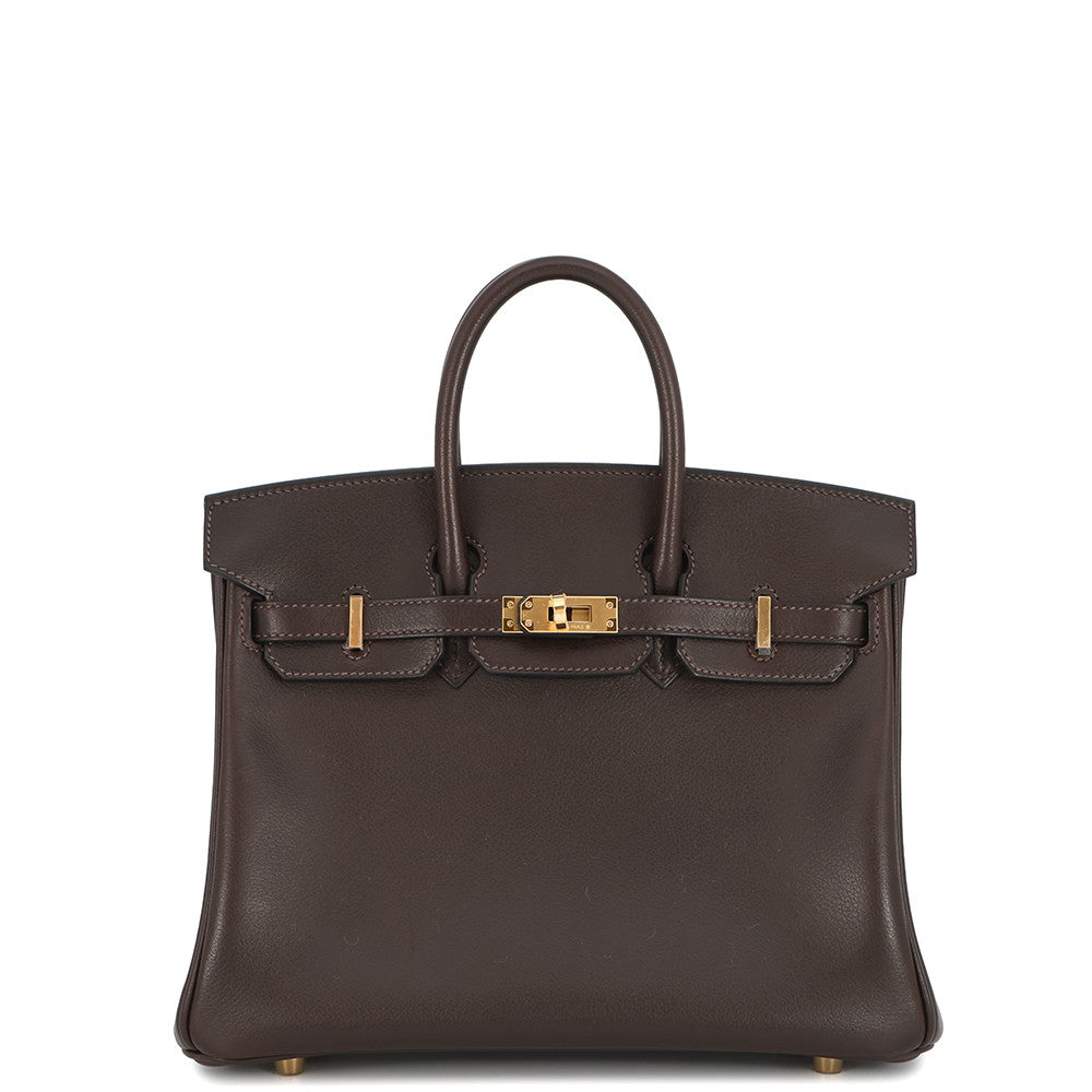 HERMES Birkin Ebene Evergrain Size 25