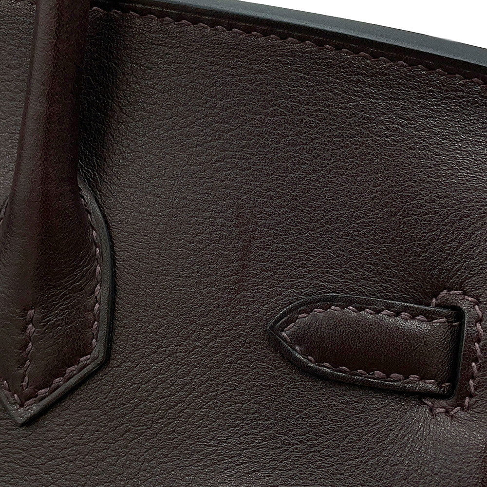 HERMES Birkin Ebene Evergrain Size 25