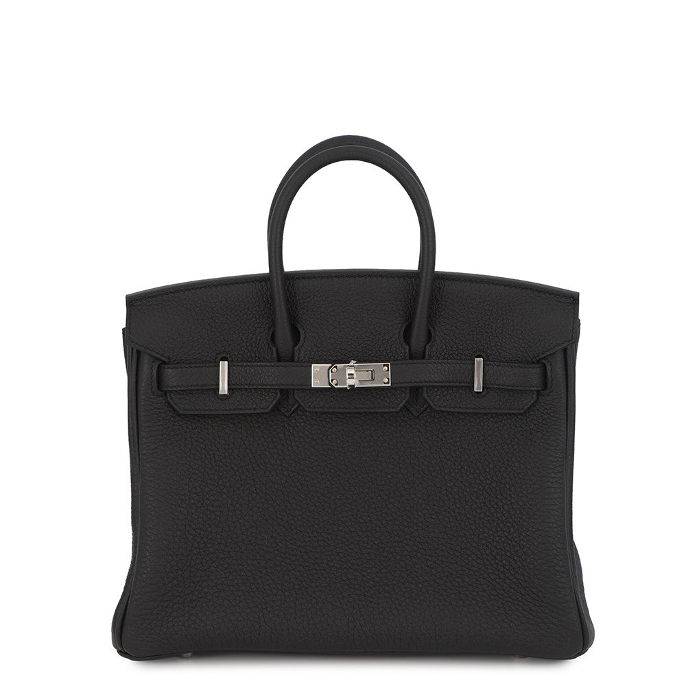 HERMES Birkin Black Togo Leather Size 25