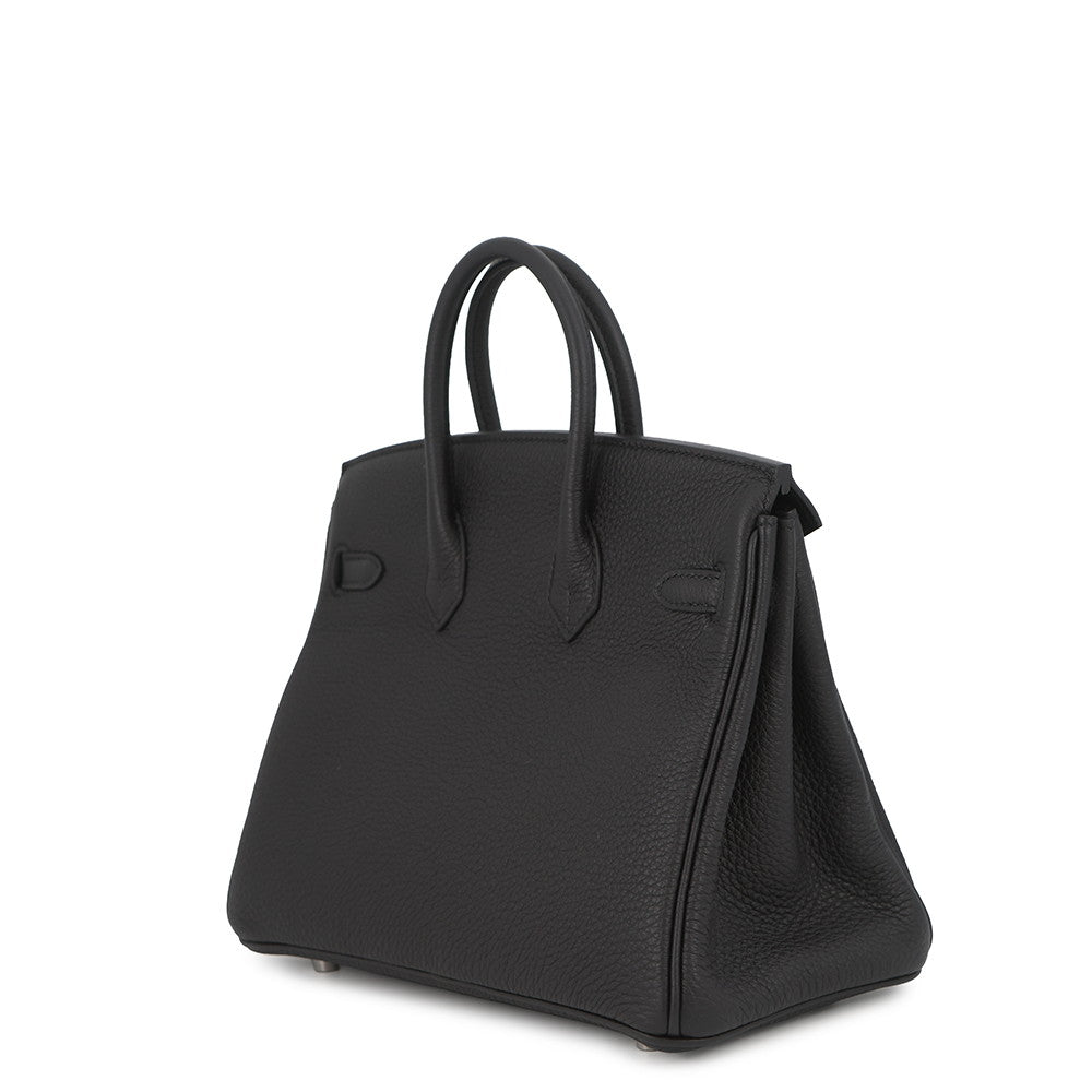 HERMES Birkin Black Togo Leather Size 25