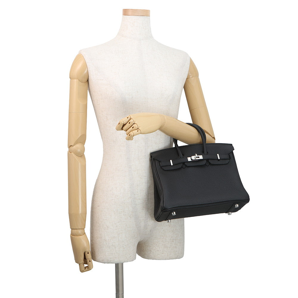 HERMES Birkin Black Togo Leather Size 25