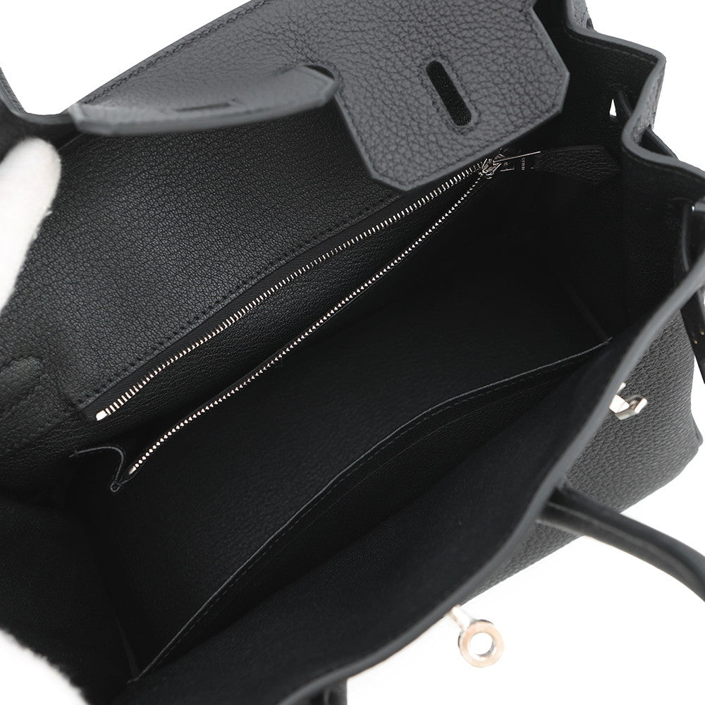 HERMES Birkin Black Togo Leather Size 25