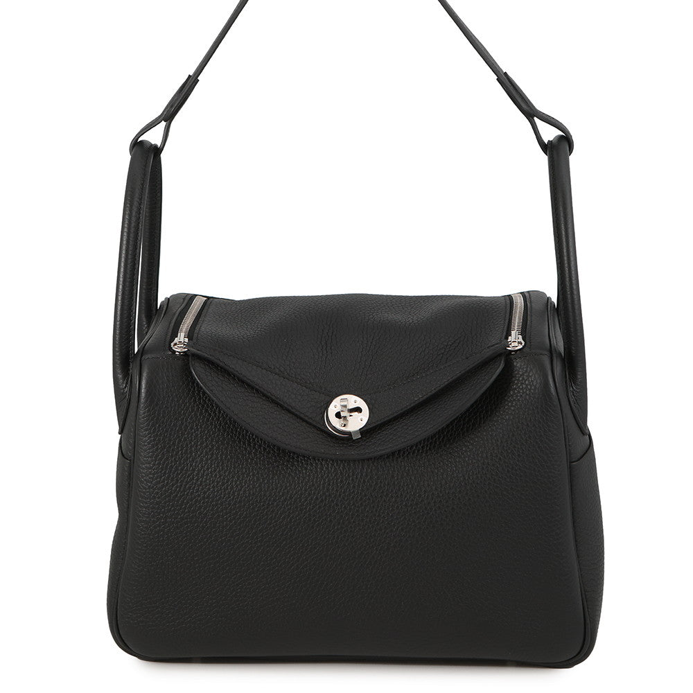 HERMES Lindy Black Taurillon Clemence Size 30