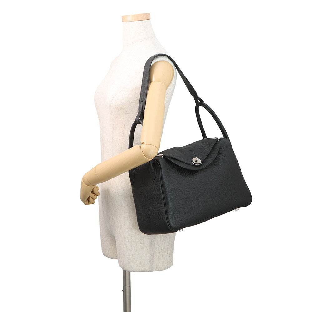 HERMES Lindy Black Taurillon Clemence Size 30