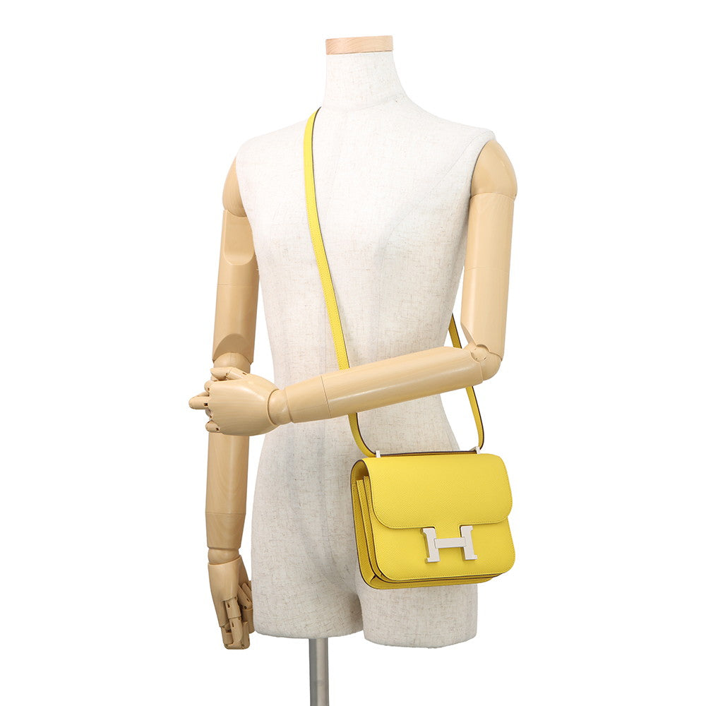 HERMES Constance3 Miroir Jaune de Naples Epsom Size Mini