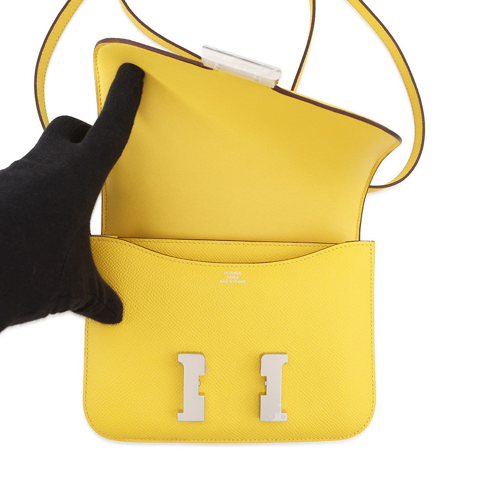 HERMES Constance3 Miroir Jaune de Naples Epsom Size Mini