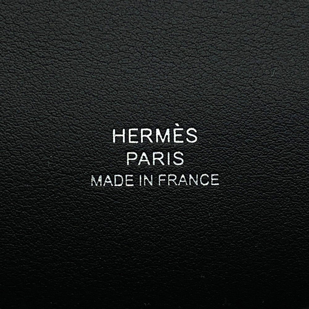 HERMES PochetteKelly Black Swift Leather