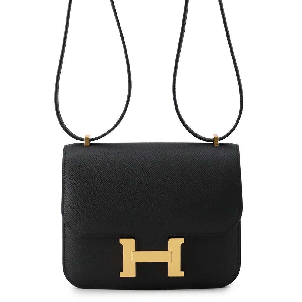 HERMES Constance3 Miroir Black Epsom Size Mini
