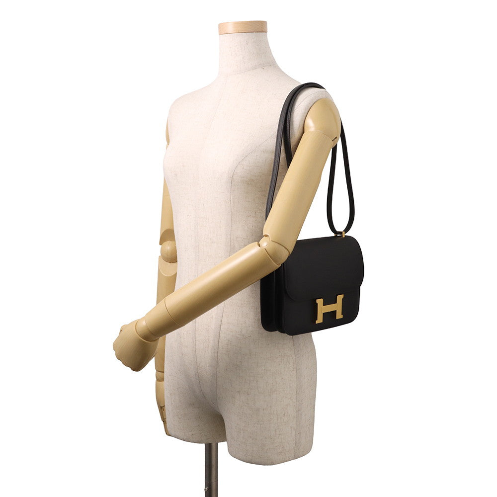 HERMES Constance3 Miroir Black Epsom Size Mini