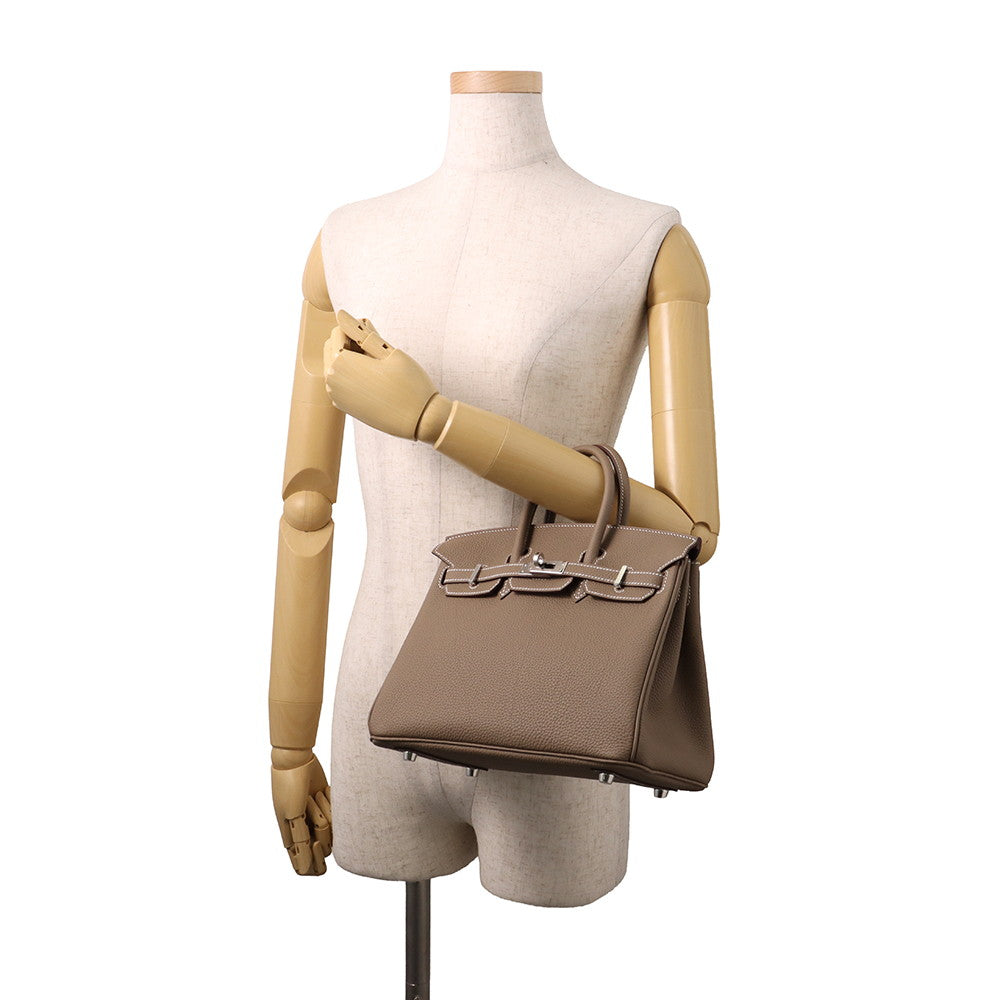 HERMES Birkin Etoupe Togo Leather Size 25