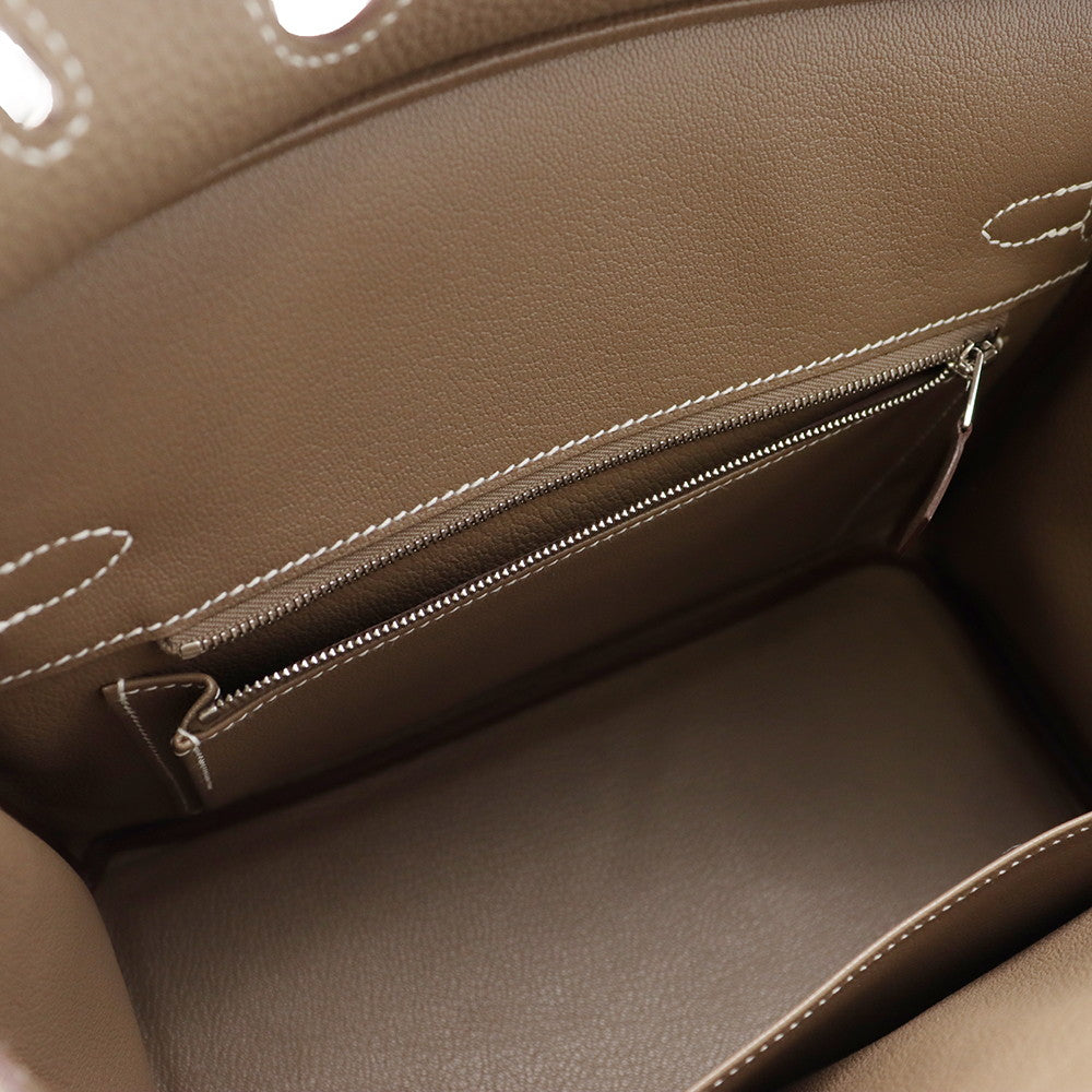 HERMES Birkin Etoupe Togo Leather Size 25