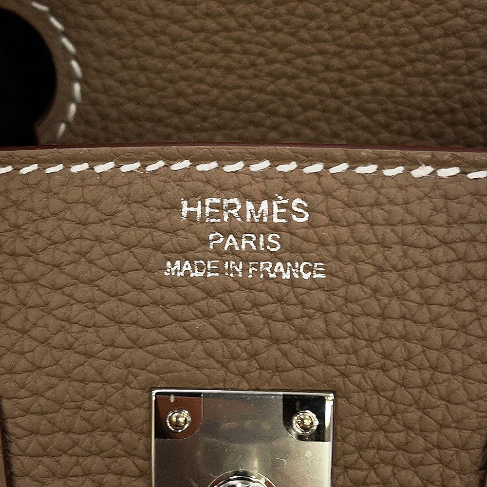 HERMES Birkin Etoupe Togo Leather Size 25