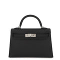 HERMES Mini Kelly 2 Black Epsom