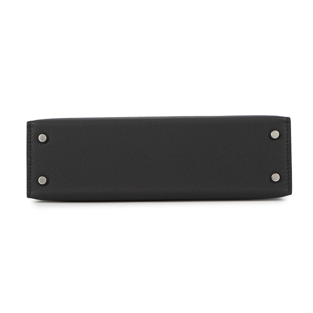 HERMES Mini Kelly 2 Black Epsom