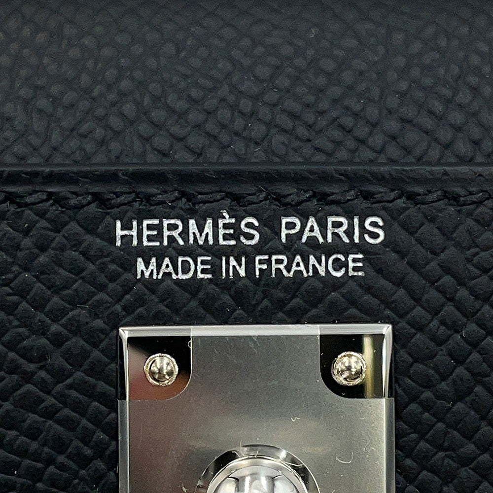HERMES Mini Kelly 2 Black Epsom