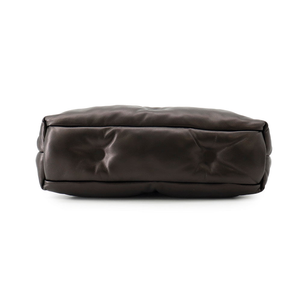 Margiela Glam Slam Classic 2-Way Shoulder Bag BlackSB1WG0028 Quilted Nappa Leather Size Small