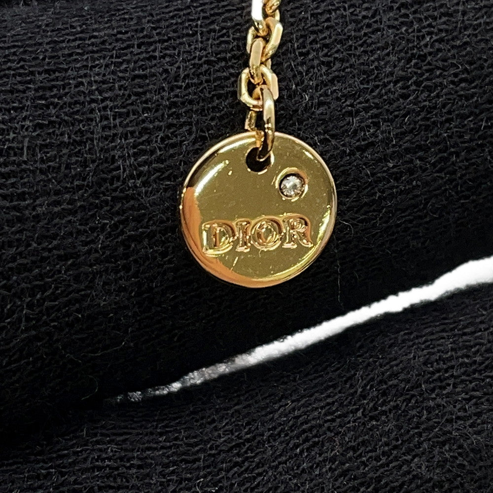 Dior PETIT CD Double Necklace GoldN1155PMTCY Metal Rhinestone
