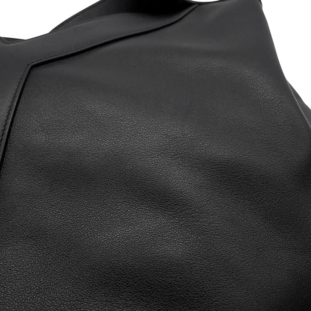 SAINT LAURENT PARIS Y Hobo Tote Bag Black833160 Leather Size Large