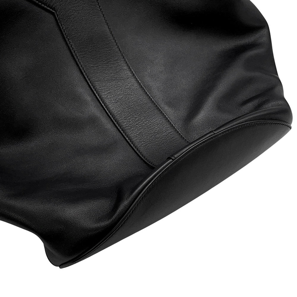 SAINT LAURENT PARIS Y Hobo Tote Bag Black833160 Leather Size Large