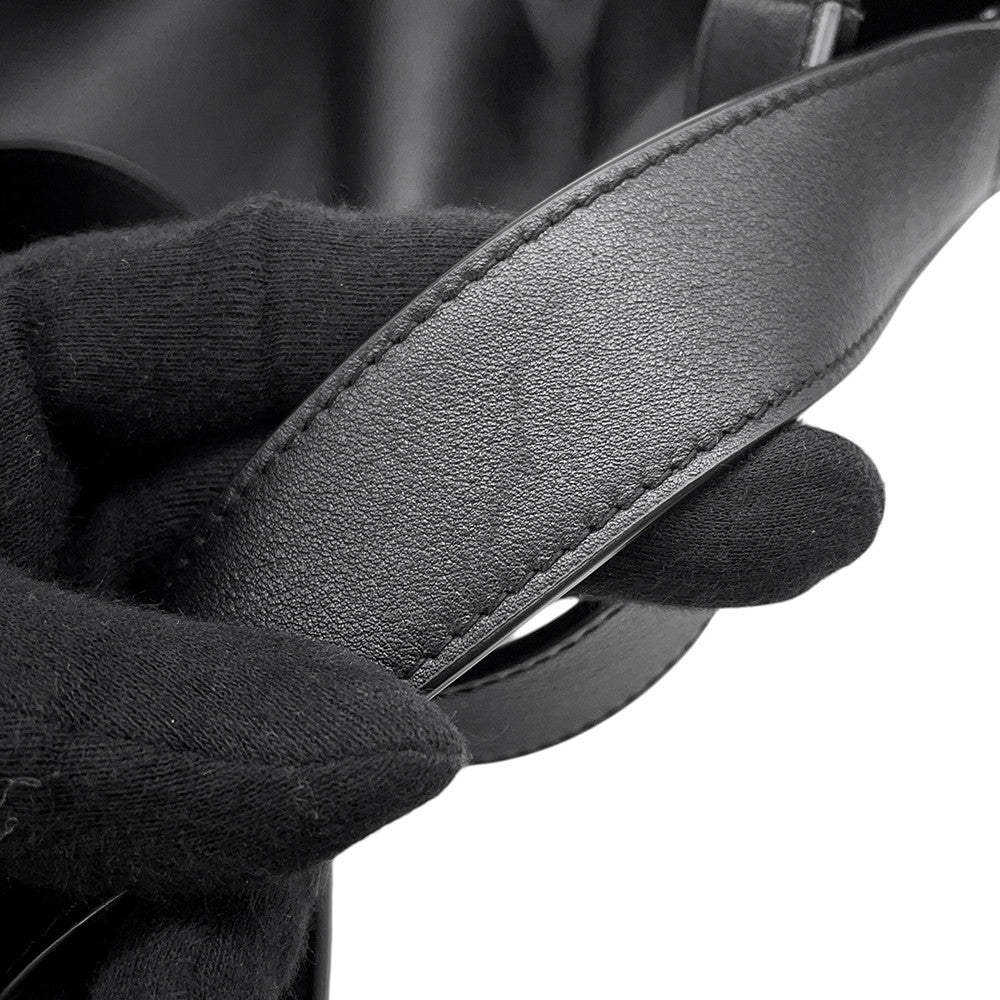 SAINT LAURENT PARIS Y Hobo Tote Bag Black833160 Leather Size Large