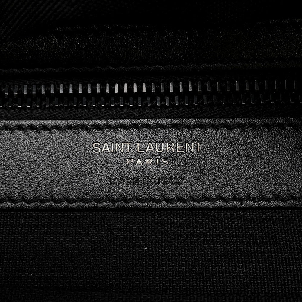 SAINT LAURENT PARIS Cross Body Bag Black758250 SilkTec Canvas