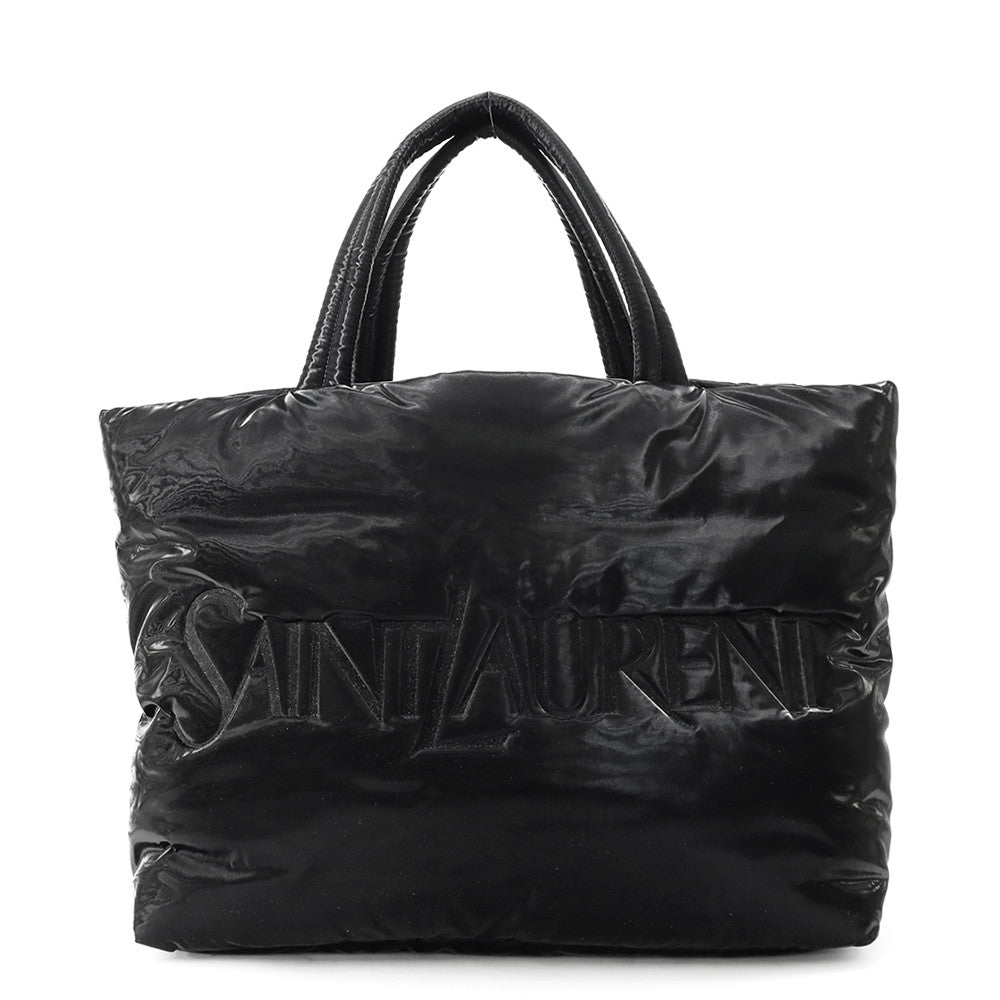 SAINT LAURENT PARIS Tote Bag Black756269 SilkTec Canvas